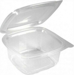 Caserole din plastic cu capac 500 ml 60 x 130 x 125 mm 100 Buc/1 Set