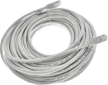 Cablu ecranat FTP Lanberg PCF5-10CC-1500-W-DC cat.5e mufat 2xRJ45 lungime 15m AWG 26 100 MHz de legatura retea ethernet alb 