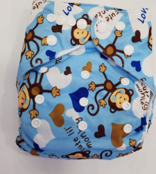 Scutec textil / lavabil flece Alvababy Crazy Monkey 