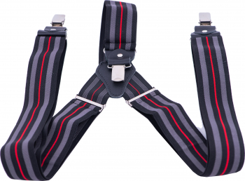 Bretele barbati Toro Nero Suspenders red line 