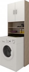 Dulap Masina de Spalat haaus Alb/Stejar Sonoma 65 x 27 x 190 cm 