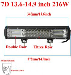 proiector auto tip led bar 216W 38cm 