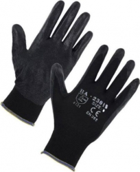 Manusi de protectie marimea S nylon poliuretan negru Vivo 