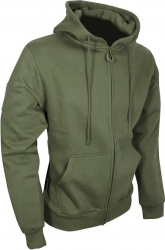 Hanorac Viper cu fermoar verde marimea S