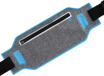 Borseta sport pentru alergat cu buzunar pentru telefon mobil si accesorii material impermeabil Albastru BBL1596 