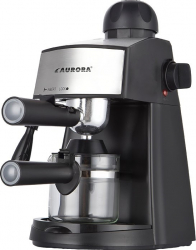 Espressor manual Aurora AU142 800W 4 bari 350ml Dispozitiv Cappuccino/Spumare Capacitate 4 cesti Negru/Inox 