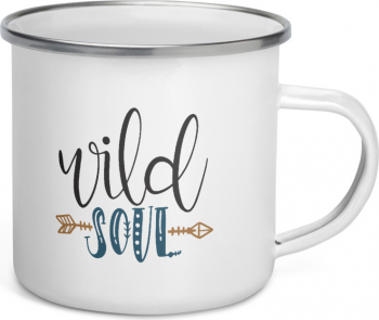 Cana metalica emailata personalizata Wild soul 