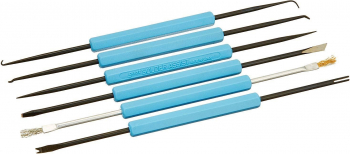 Set 6 instrumente SA-10-DC pentru lucrul cu precizie albastre 