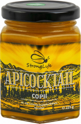 ApiCocktail COPII - mix apicol pentru imunitate din miere polen propolis by Dr. Ing. Cornelia Dostetan Abalaru apicultor - 225g 