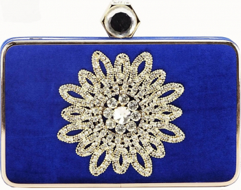 Geanta clutch albastra Beauty 