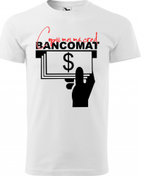 Tricou personalizat barbati Bancomat Greenfish Alb M 