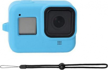 Carcasa protectie din silicon pentru GoPro Hero 8 Albastru BBL1552