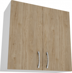 Corp Superior 2 Usi haaus Alb/Lemn Natural 60 x 30 x 60 cm 