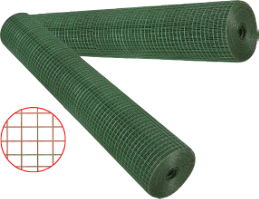 Plasa Sudata Zn Plastifiata / Bm 1.5 Lm 10 gmm 1 Pmm 13x13 