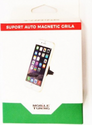 Suport auto pentru telefon magnetic atasabil sistemului de ventilatie 