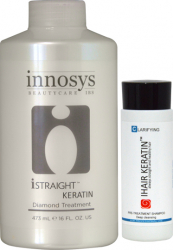 Tratament Intensiv Keratina iStraight Diamond 473ml + Cadou Sampon Clarifiant 