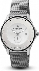 Ceas barbatesc Swiss Made 1 diamant 518SS-MESH Christina Watches