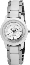 Ceas de dama Swiss Made Argintiu Cadran Alb 1 diamant bratara otel alba cu argintiu Christina Watches Collect 