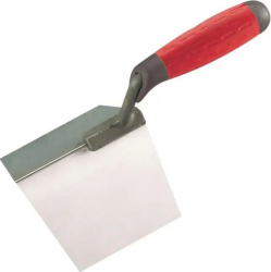 Gletiera Profesionala pentru colt Exterior - 10 x 12 cm - lama inox flexibil maner soft bi-material protectie deget 