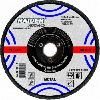 Disc abraziv Raider 160109 diametru 115 mm 