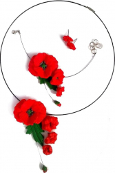 Set de colectie trei piese maci modelati manual Tracolla Handmade 