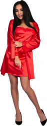 Set Jacqueline LivCo rosu L/XL 