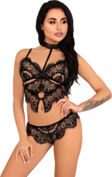 Set sexy Mayenan LivCo negru S/M L/XL 