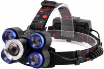 Lanterna Frontala De Cap MRG M-323 5 Led Zoom Reincarcabila 