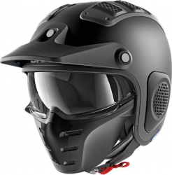 Casca deschisa SHARK X-DRAK BLANK culoare Negru Mat marimea M 