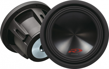 Difuzor subwoofer Alpine SWR-10D4 cu doua bobine de 4 ohmi si dimensiunea de 250 mm 