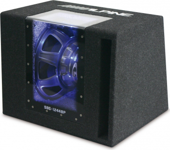 Subwoofer auto Alpine SBG-1244BP cu incinta de tip bandpass si difuzor 300 mm 