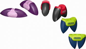 Ascutitoare Herlitz plastic dubla My.Pen 3 combinatii de culori 