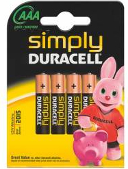 Baterii Duracell Basic AAA blister 4 buc 