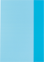Invelitoare pp A5 albastru translucid herlitz 