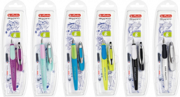 Stilou Herlitz My Pen penita L diverse combinatii de culori - blister 