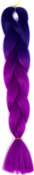 Extensie colorata pentru impletituri Ombre MOV par sintetic 62cm 