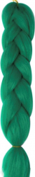 Extensie colorata pentru impletituri Verde par sintetic 62cm 