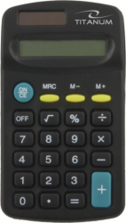 Calculator de buzunar Titanum Tales afisaj 8 cifre negru TCL101-DC