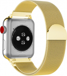 Curea Milanese MTP Premium Gold pentru Apple Watch 42mm 