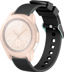 Curea Silicon Premium MTP Black 20mm Quick Release pentru Samsung Smartwatch 