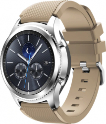 Curea Silicon Premium MTP Coffe 22mm Quick Release pentru Samsung Gear S3 