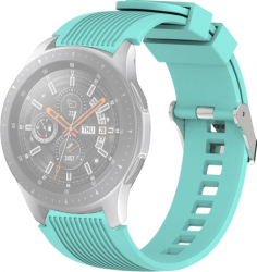 Curea Silicon Premium MTP Mint Green 22mm Quick Release pentru Samsung Galaxy Watch 46 mm Striatii Verticale 