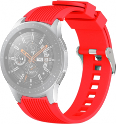 Curea Silicon Premium MTP Red 22mm Quick Release Striatii Verticale pentru Huawei Watch GT 
