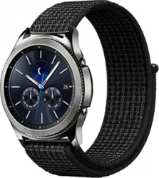 Curea Textila Premium MTP Black 22mm pentru Huawei Watch GT 