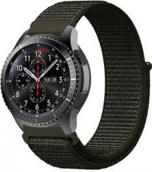 Curea Textila Premium MTP Khaki 20mm pentru Samsung Galaxy Watch 42mm 