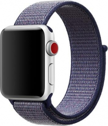 Curea Textila Premium MTP Midnight Blue pentru Apple Watch 40mm 