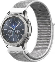 Curea Textila Premium MTP Summit Grey 20mm pentru Samsung Galaxy Watch 42mm 