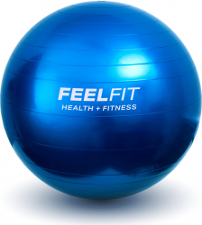 Minge pentru fitness yoga exercitii gimnastica diametru 65 cm albastru Feel Fit 