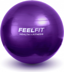 Minge pentru fitness yoga exercitii gimnastica diametru 65 cm mov Feel Fit 
