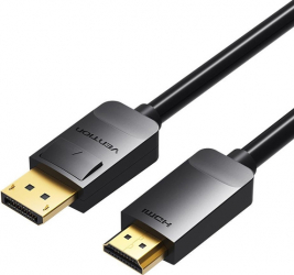 Cablu DP la HDMI 1.5 Metri Negru Vention 